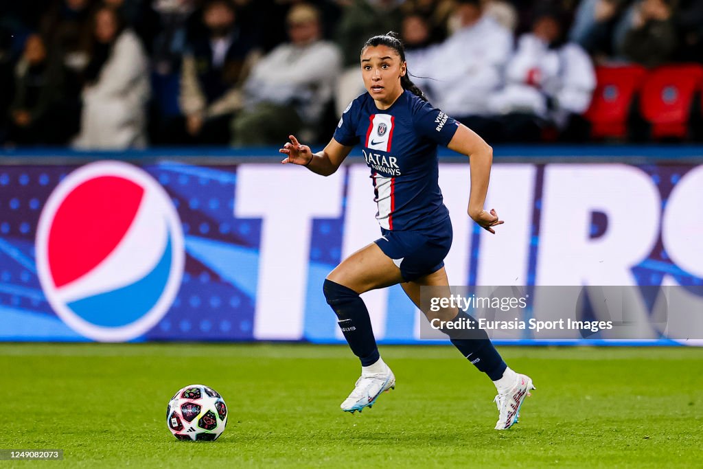 Sakina Karchaoui Of Paris Saint Germain Runs With The Ball During The sakina-karchaoui-of-paris-saint-germain-runs-with-the-ball-during-the