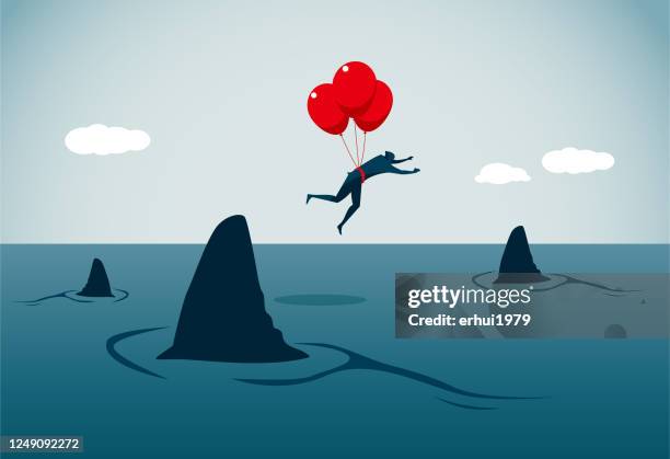 accidents and disasters - animal fin stock illustrations