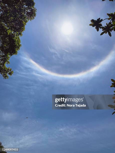 sun halo, tai tam country park, hong kong - tai tam country park stock pictures, royalty-free photos & images
