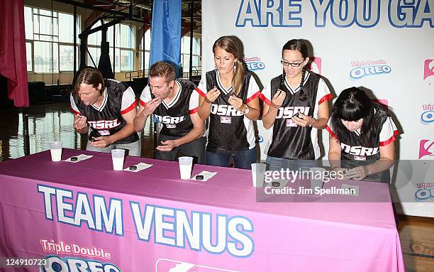 Atmosphere at the "Triple Double Oreo Cookie 'Game Day' Challenge" at the Chelsea Piers Sports Center on September 13, 2011 in New York City.