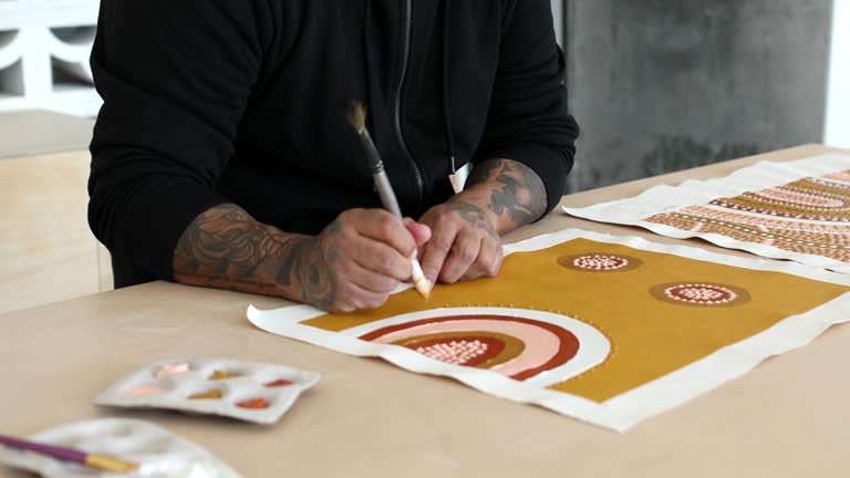 Java Australian Artist 41 Aboriginal Australian Artwork Stock Videos, Footage, & 4K Video ...