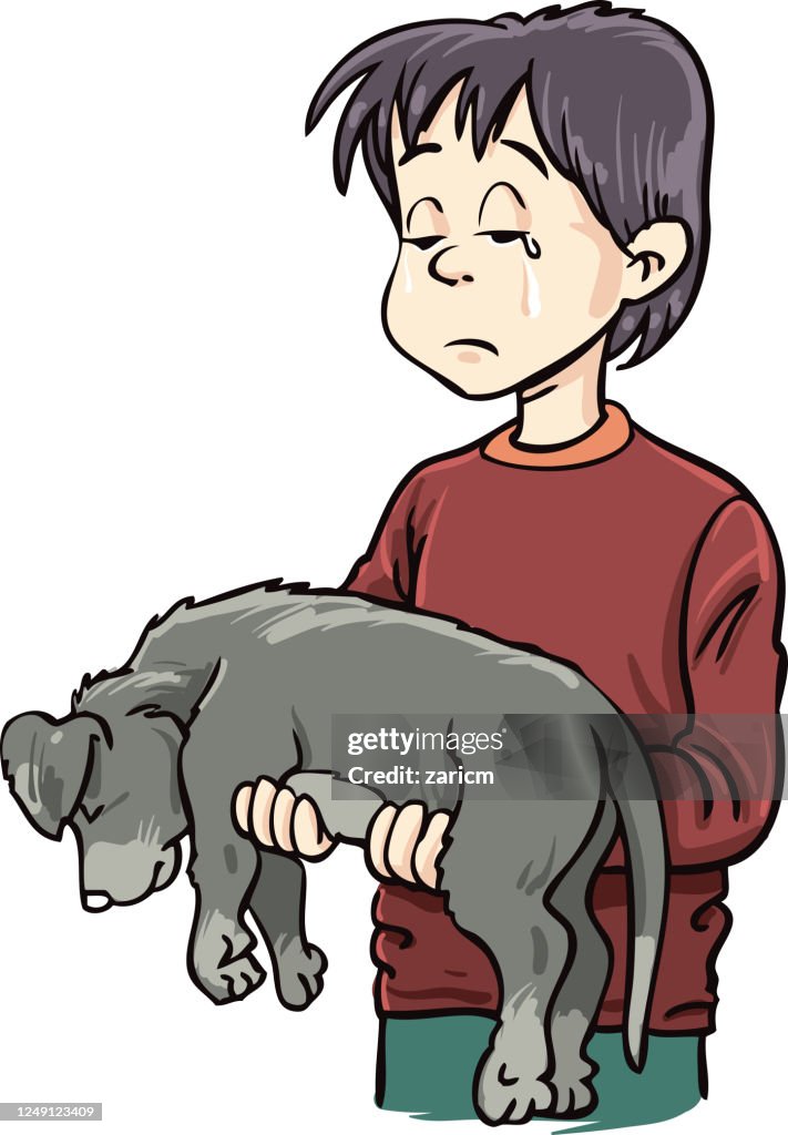 Sad Boy And Dog High-Res Vector Graphic - Getty Images Sad Boy And Dog High-Res Vector Graphic - Getty Images