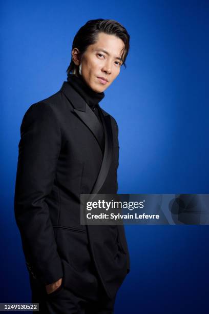 Actor Tomohisa Yamashita poses for a portrait on March 19, 2023 in Lille, France.