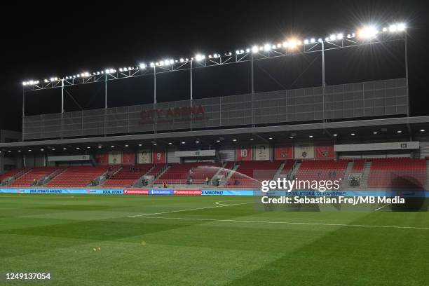 General view of the stadium ahead of the UEFA EURO 2024 qualifying round group J match between Slovakia and Luxembourg at Stadion Antona Malatinskeho...