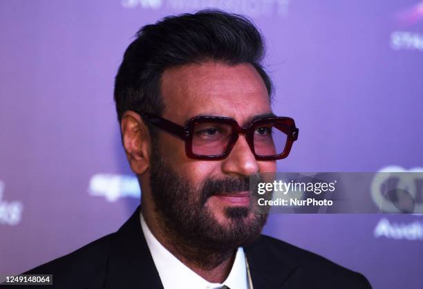 Bollywood actor Ajay Devgn poses during the Indian Sports Honours in Mumbai, India, 23 March, 2023.