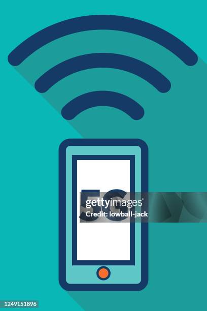 illustrations, cliparts, dessins animés et icônes de 5g technologie iphone téléphone cellulaire vecteur stock illustration - iphone