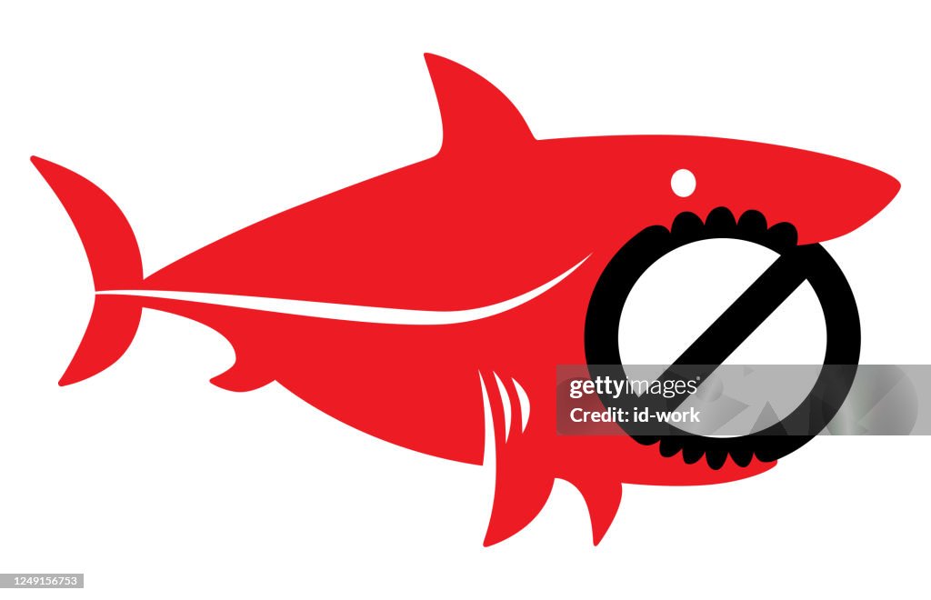 Shark biting no warning sign