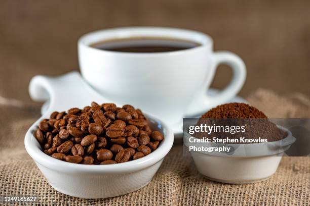 coffee selection - ground coffee stock pictures, royalty-free photos & images