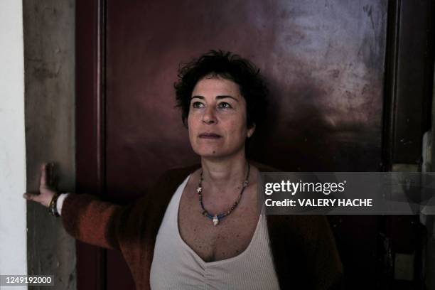 Turkish sociologist, feminist, and author Pinar Selek poses in Nice, sounthern France, on March 11, 2023. - Turkish sociologist and dissident Pinar...