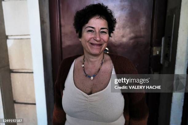 Turkish sociologist, feminist, and author Pinar Selek poses in Nice, sounthern France, on March 11, 2023. - Turkish sociologist and dissident Pinar...