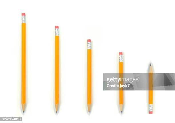 pencils - material escolar fotografías e imágenes de stock