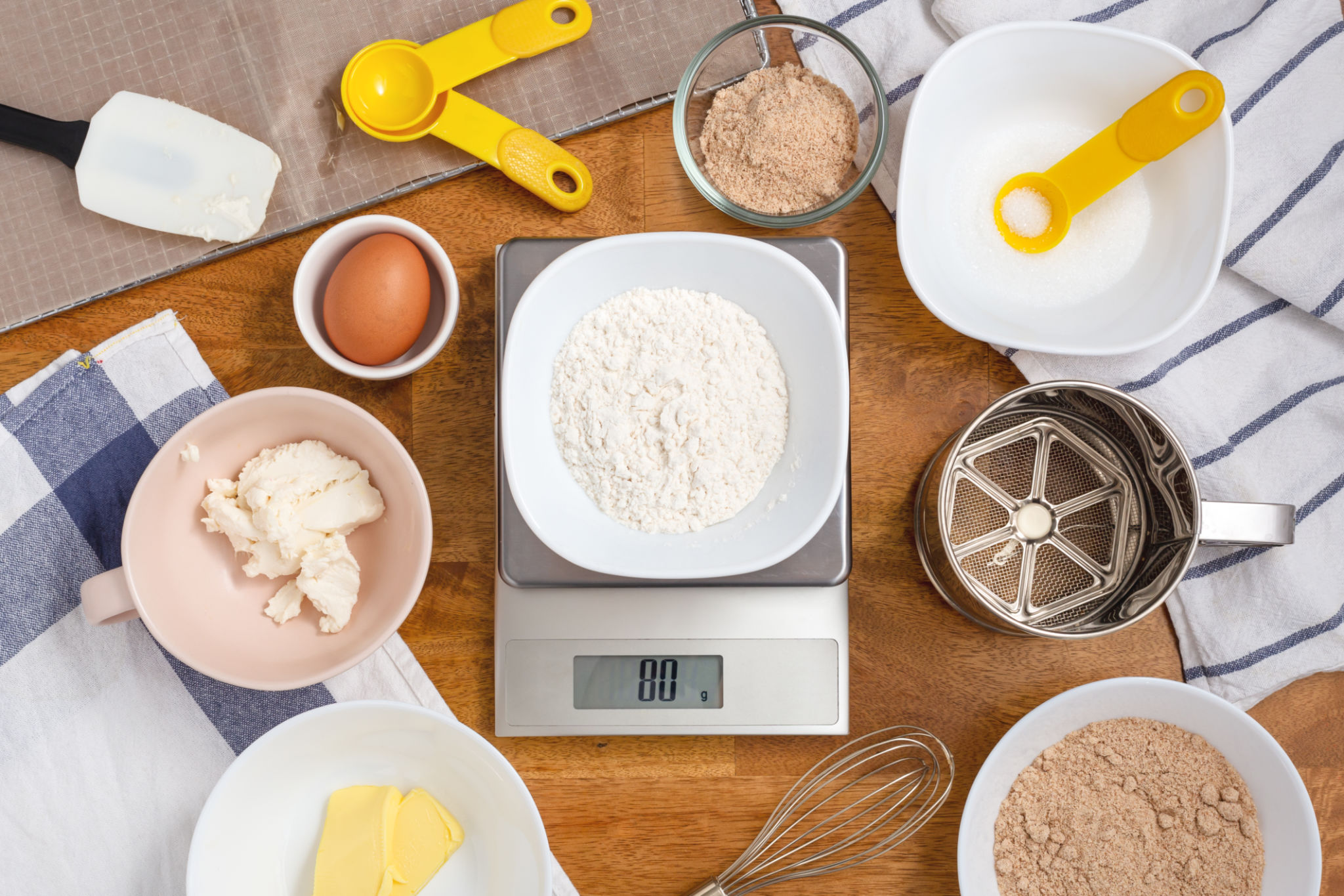 measuring ingredients