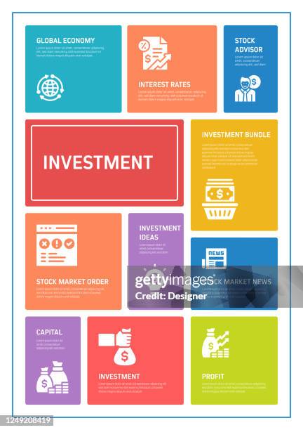 investment related process infographic template. process timeline chart. workflow layout with linear icons - loan process stock illustrations