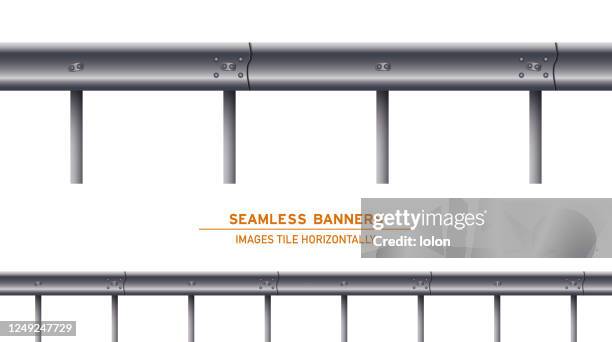 ilustraciones, imágenes clip art, dibujos animados e iconos de stock de bandera de barandilla de protección azulejo en blanco - baranda