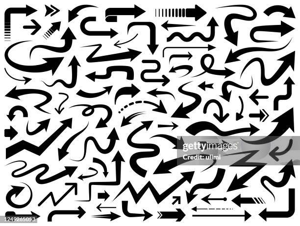 ilustrações de stock, clip art, desenhos animados e ícones de arrows - reto descrição física