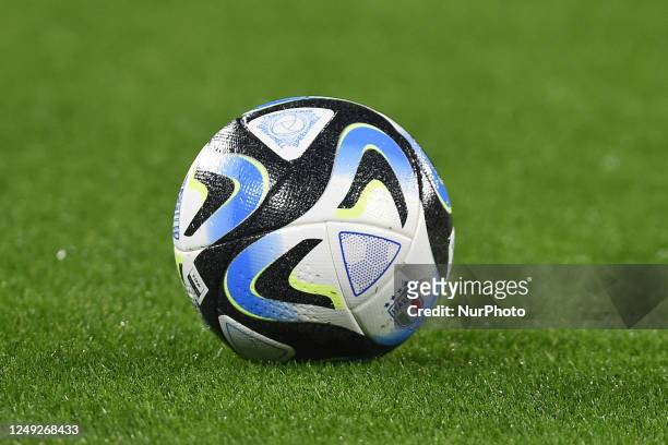 Close Up of the Official match ball during the UEFA Euro 2024 qualifiers match between Italy and England at Stadio Diego Armando Maradona Naples...