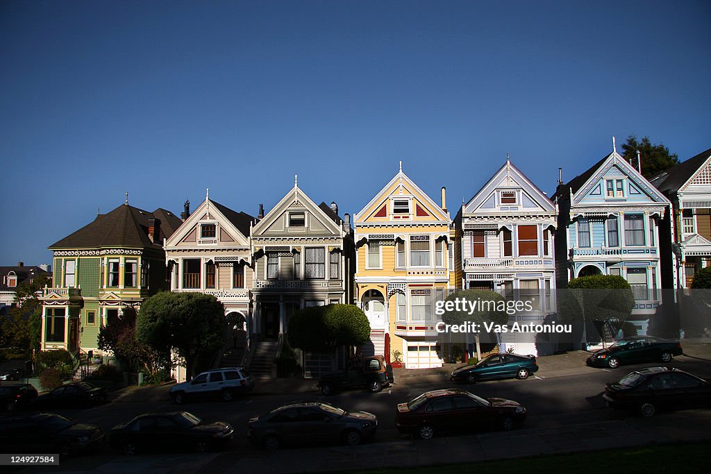 Painted ladies at Alamo Square in San Francisco