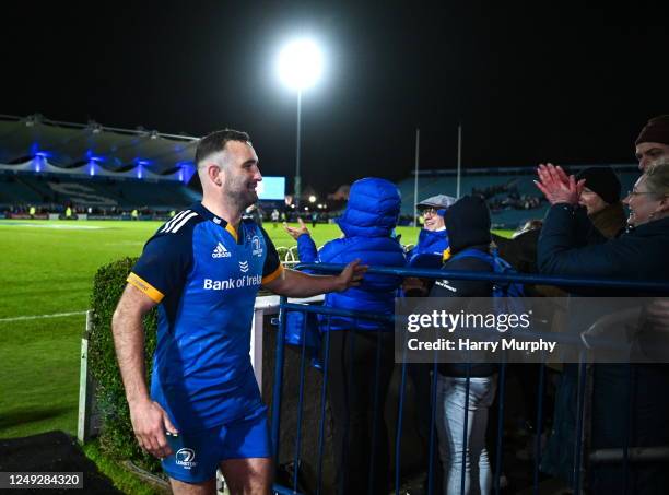 Dublin , Ireland - 24 March 2023; Dave Kearney of Leinster after his side's draw in the United Rugby Championship match between Leinster and DHL...