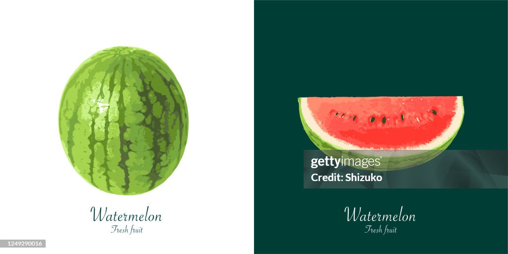 Strawberry from background of white and dark green