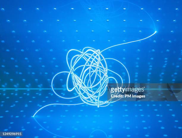 glowing wire confusion - quadro de ligação telefónica imagens e fotografias de stock