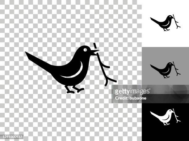 stockillustraties, clipart, cartoons en iconen met vogelpictogram op geringsbord transparante achtergrond - bird transparent