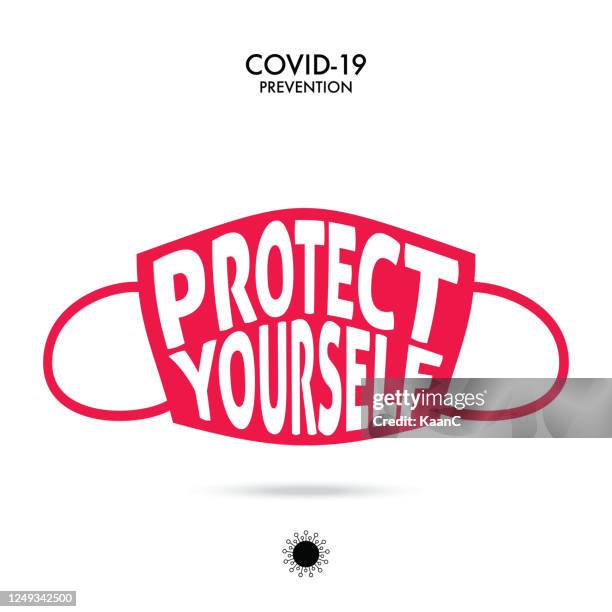 stockillustraties, clipart, cartoons en iconen met wuhan virus disease vector pictogram met gezichtsmasker. china novel coronavirus ziekte concept ontwerp stock illustratie. covid-19 vectorsjabloon - zelfverdediging