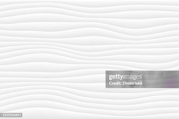 wavy abstract gray background pattern - 3d monochrome background stock illustrations