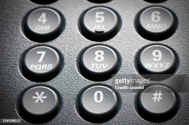 digital voip conference phone, keypad close-up - telephone number stock pictures, royalty-free photos & images