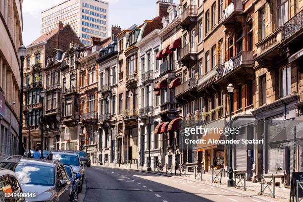 street in brussels, belgium - belgium stock pictures, royalty-free photos & images