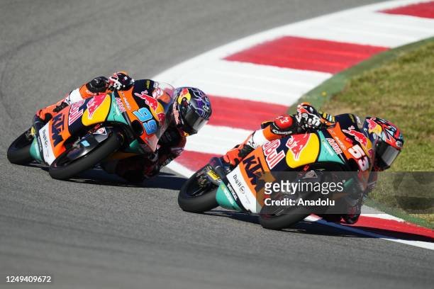 25th March: Deniz Oncu of Turkey and Red Bull KTM Ajo and Jose Antonio Rueda of Spain and Red Bull KTM Ajo during the Grande Premio TISSOT de...