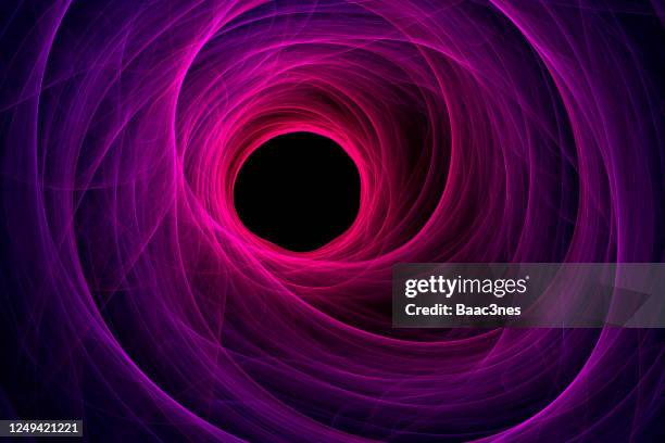 swirl of light - abstract fractal art - black hole background stock pictures, royalty-free photos & images