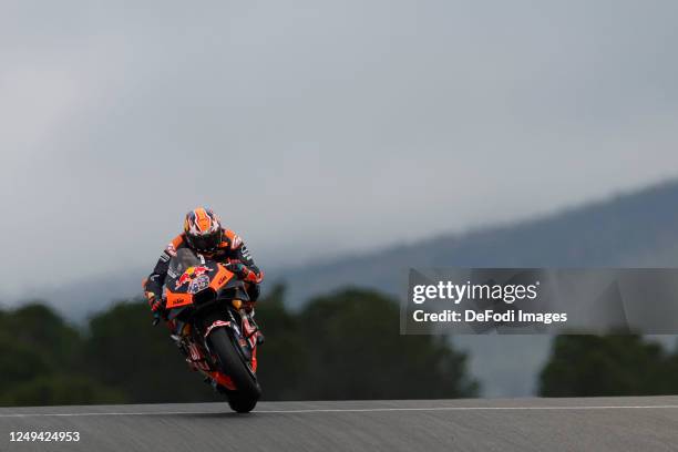 Jack Miller of Australia and Red Bull KTM Factory Racing rides during the Free Practice of the MotoGP Of Portugal at Autodromo do Algarve on March...