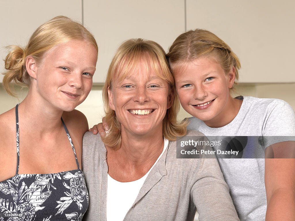 Mother and daughters