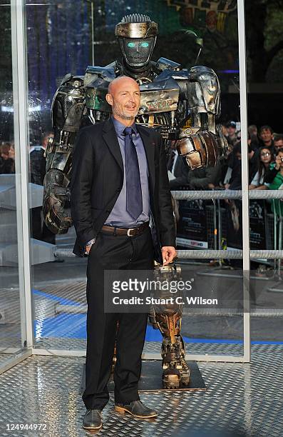 Footballer Franck Leboeuf attends the UK premiere of 'Real Steel' at Empire Leicester Square on September 14, 2011 in London, England.