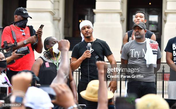 Attends the Justice For Kendrick Johnson Rally at the Georgia State Capitol on June 13, 2020 in Atlanta, Georgia. The recent protests after the death...