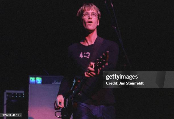 Dan Wilson of the rock band Semisonic performs at the Universal Amphitheatre in Los Angeles, California on August 28, 1998.