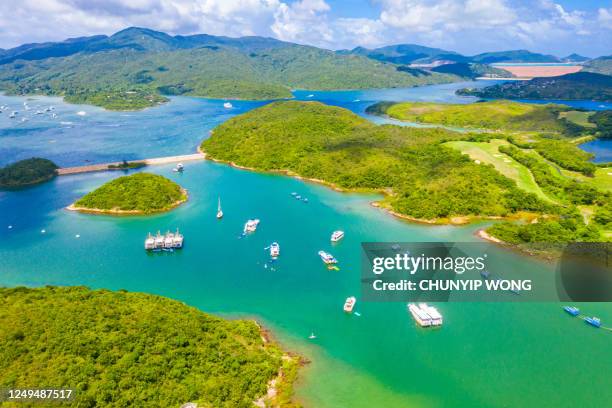 landschaft im dorf sai kung, hongkong - hongkong geopark stock-fotos und bilder