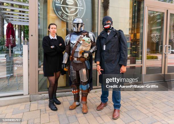 The fashion, costumes, and cosplay of attendees at WonderCon on March 25, 2023 in Anaheim, California.