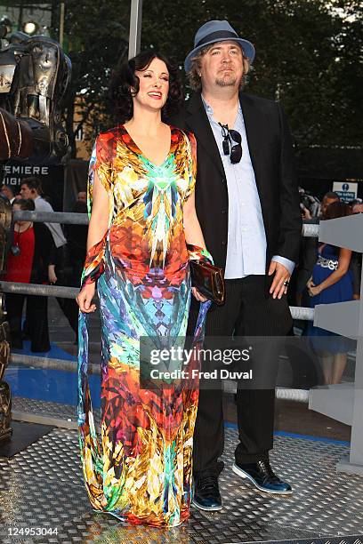 Susan Montford and Don Murphy arrive at the UK premiere of Real Steel at Empire Leicester Square on September 14, 2011 in London, England.