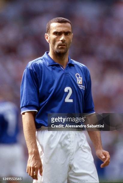 Giuseppe Bergomi of Italy in action during the Fifa World Cup France 1998. France