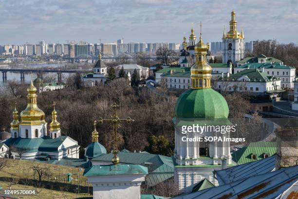 View of the Dormition Cathedral of the Kyiv-Pechersk Lavra. Ukraine's Ministry of Culture released a statement on March 10 saying that the National...