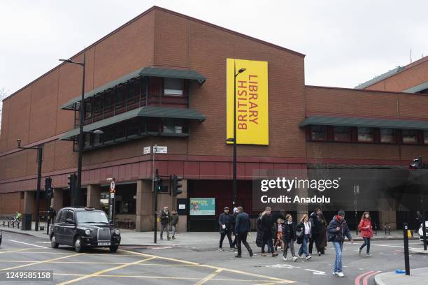 An interior view of the British Library in London, United Kingdom on March 26, 2023. London's libraries, which have the largest public library...