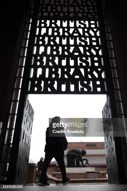 An exterior view of the British Library in London, United Kingdom on March 26, 2023. London's libraries, which have the largest public library...