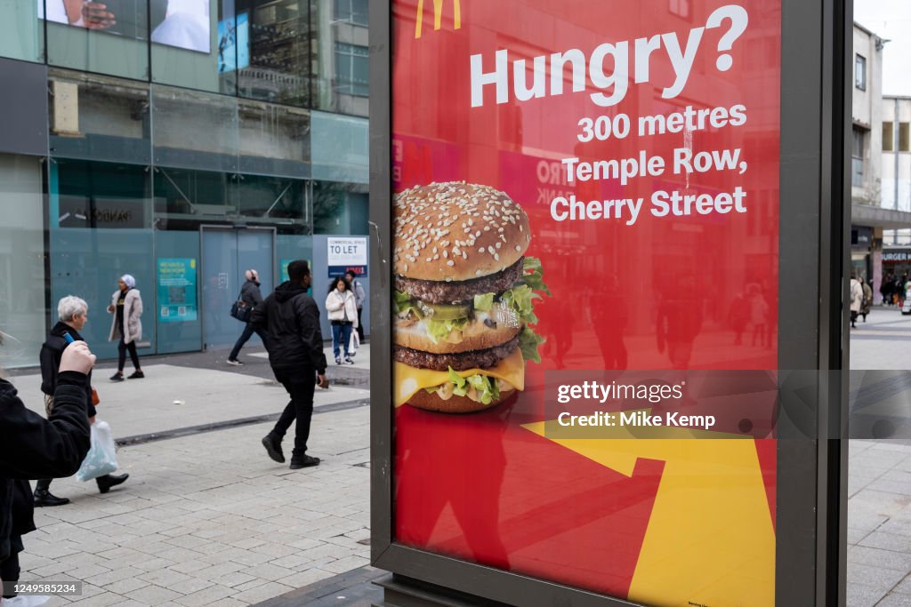 McDonalds Burger Advertising In Birmingham