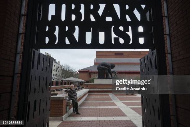 An exterior view of the British Library in London, United Kingdom on March 26, 2023. London's libraries, which have the largest public library...