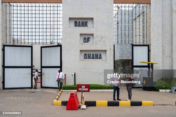 The Bank of Ghana, Ghana's central bank, in Accra, Republic of Ghana, on Monday, March 27, 2023. Ghanas central bank extended its steepest-ever phase...
