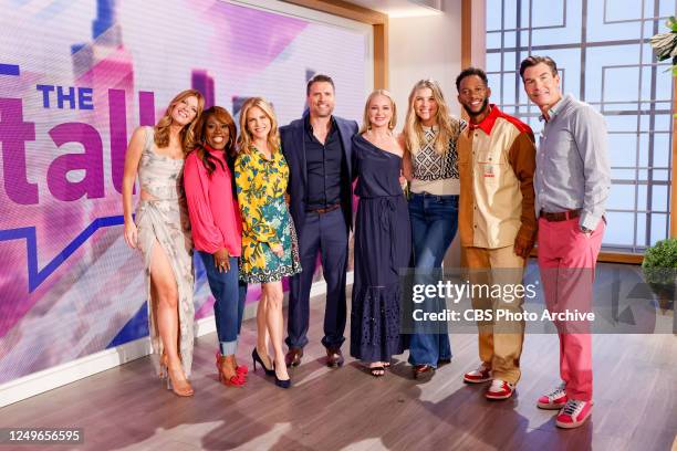 Actors Sharon Case, Joshua Morrow and Michelle Stafford from The Young and the Restless join THE TALK hosts to celebrate the daytime dramas 50th...