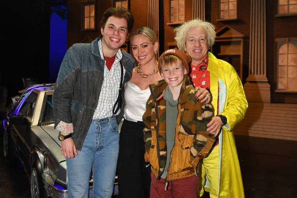 GBR: Hilary Duff Visits The West End Production Of "Back To The Future: The Musical"