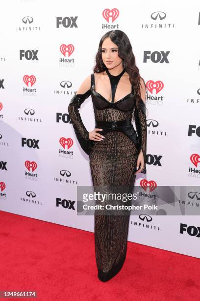 Becky G at the 2023 iHeartRadio Music Awards held at The Dolby Theatre on March 27, 2023 in Los Angeles, California.