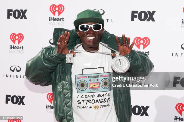 Flavor Flav at the 2023 iHeartRadio Music Awards held at The Dolby Theatre on March 27, 2023 in Los Angeles, California.